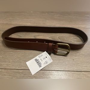 NWT J. Crew crewcuts boys’ leather belt in dark caramel